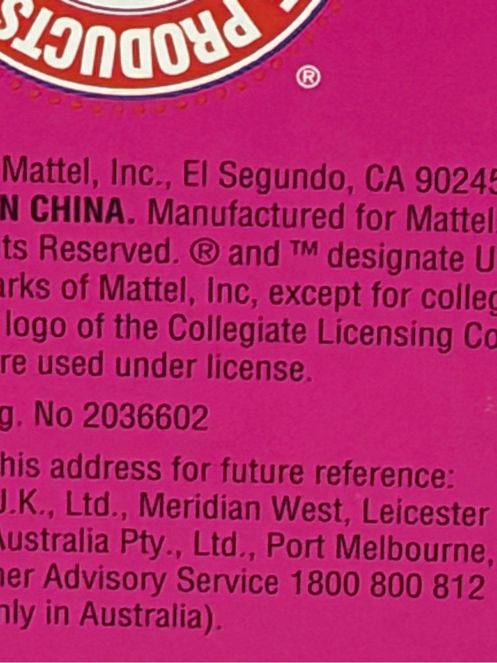 Barbie Doll Packaging Label - Picture 3 of 5
